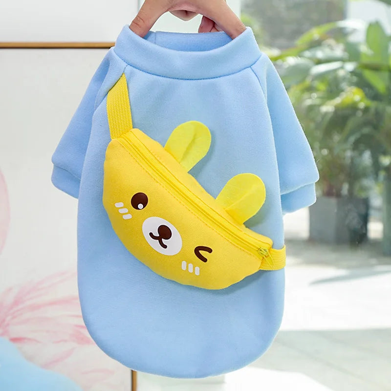 Winter Warm Pet Dog Clothes Soft Dog Hoodie Puppy Outfit Pug Chihuahua Sweater Polo Shirt Cat Puppy Coat Dog Dress Dog Costume