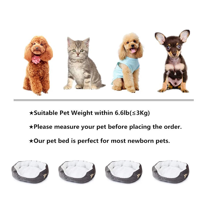 Dog Bed Cat Bed Pet Beds With Thickened PP Cotton Dog Cave Bed And SofaSuitable For Small Puppy Cat Bed