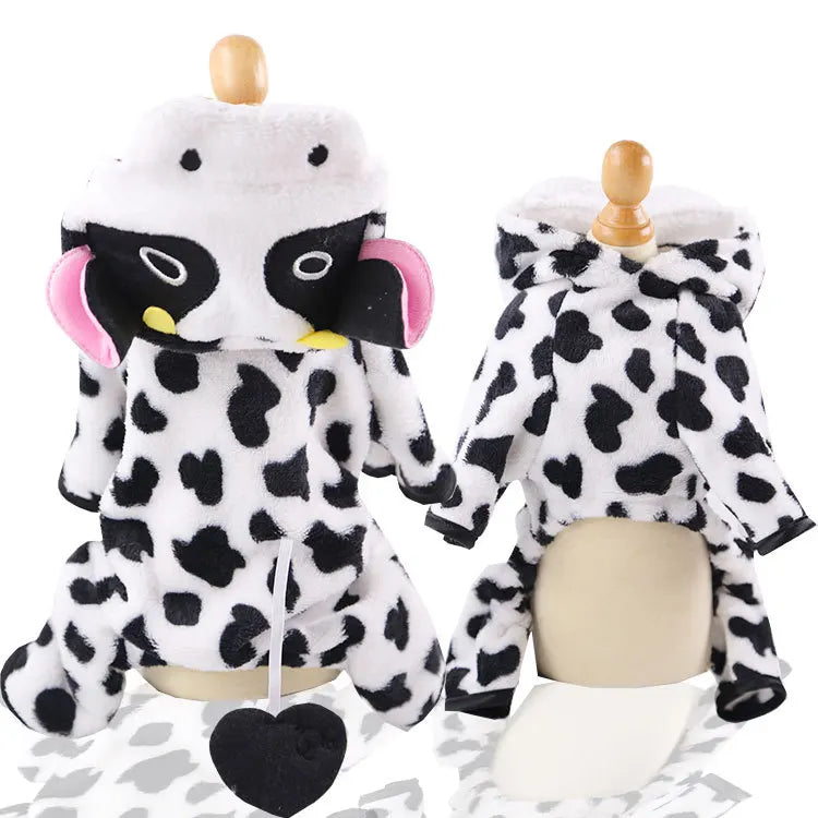 Pet Dog Soft Warm Jumpsuits Clothing for Dogs Pajamas Fleece Small Puppy Coat Pet Outfits Hoodie Clothing Cats Clothes Christmas