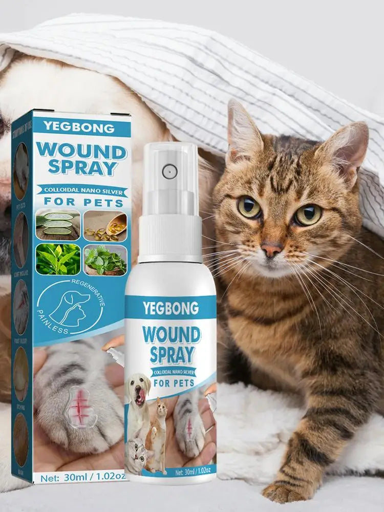 30ml Pets Anti-Itch Spray Pet Wound Spray Cats Dogs Skin Healthy Care Spray Pets Anti-Itch Treat Products For Sensitive Skin
