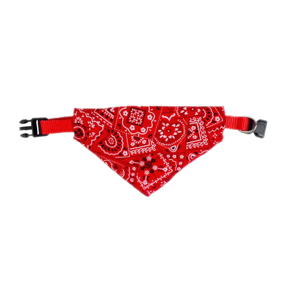 Trendy Reversible Dog Bandanas Fashionable Comfortable Pet Accessories with Dual-Sided Design Adjustable Collars Pet Puppy Cat