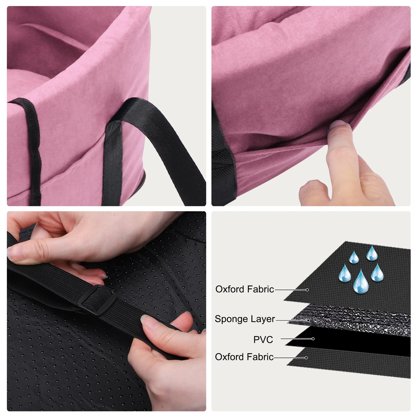 UXCELL Dog Car Seat Bags Waterproof Hammock Pet Travel Dogs Carrier Bed Protector Car Rear Back Seat Mat Safety Accessories