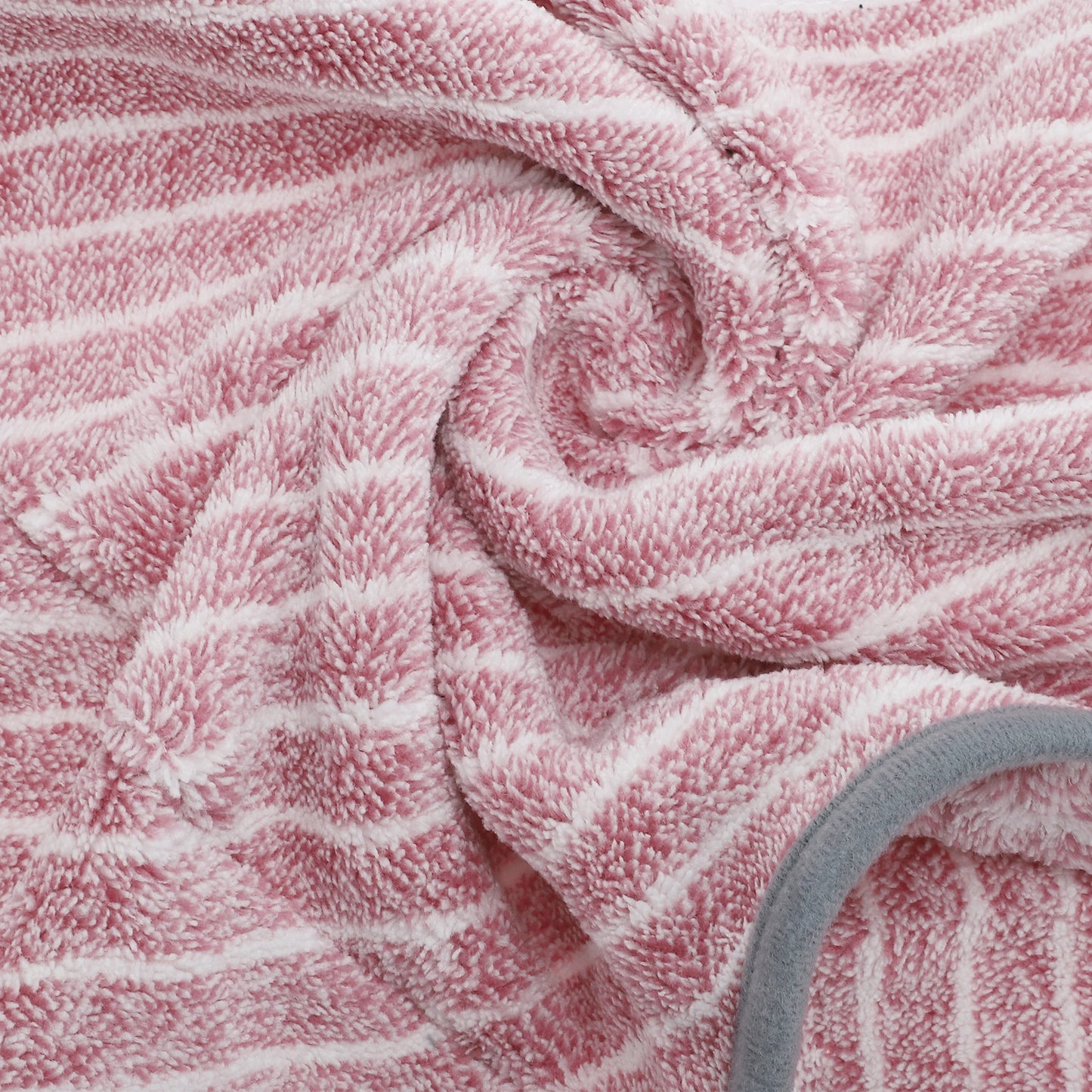 UXCELL Dog Bathrobe Pet Hooded Drawstring Towel Casual Striped Soft Dog Bath Towel Absorbent Dog Coral Fleece Coat Bath Robe
