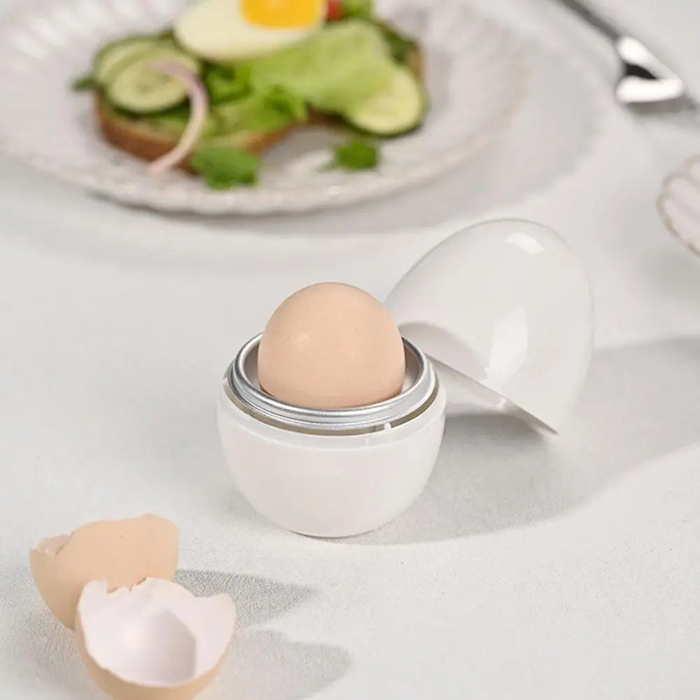 Microwave Oven Egg Steamer 1/4 Egg Capacity Prevent Evenly Kitchen Dumpling Burst Cooking Multifunctional Tool Quickly Heat J0Q5