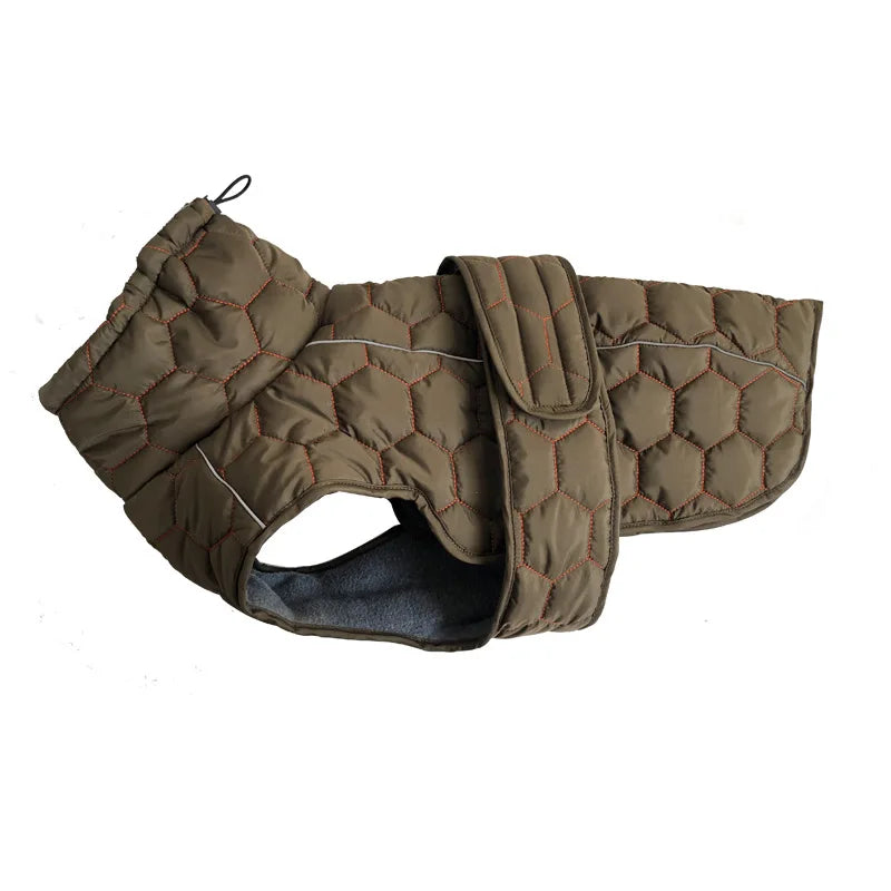 Italian Greyhound Large Dogs Clothes Winter Coat Adjustable Reflective Warm Fleece Lined Turtleneck Dog Jacket for Big Dogs