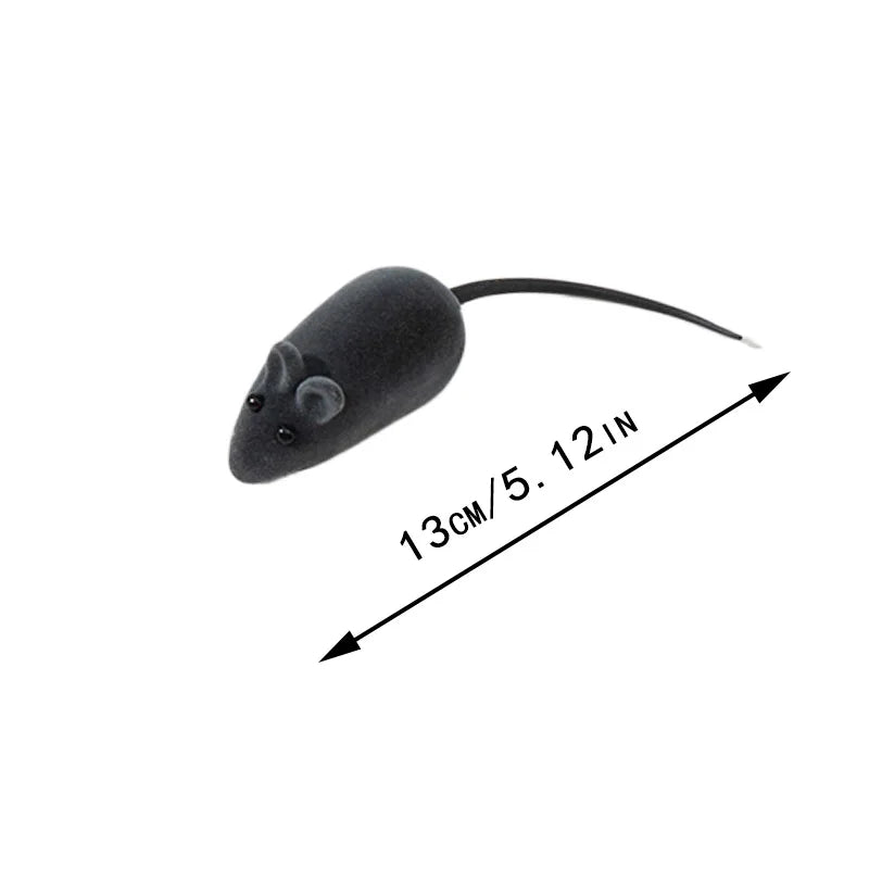 Sound Rubber Simulation Mouse Pet Cat Toys Interactive for Kitten Accessories Gifts Enamel Mouse Bite Resistance