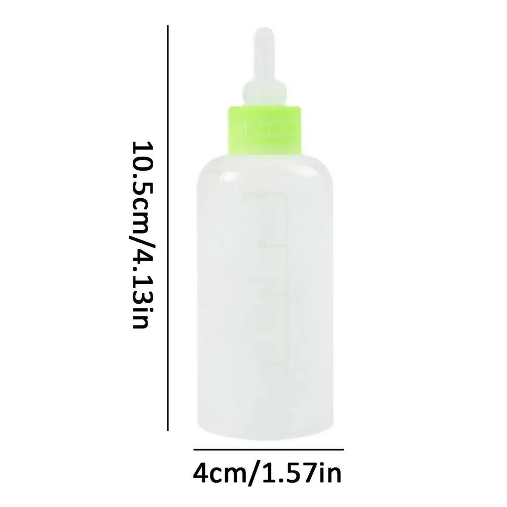 7pcs Puppy Nursing Bottle Kit Feeder Bottle Set for Small Dogs Replacement Feeding Nipples Cleaning Brushes for Puppies Kittens