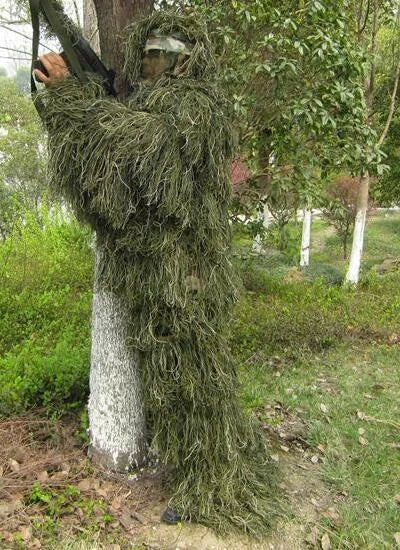 5Pcs Adult Ghillie Suit Hunter Camouflage Clothing gillie suit Hunting Suit Birding Clothes