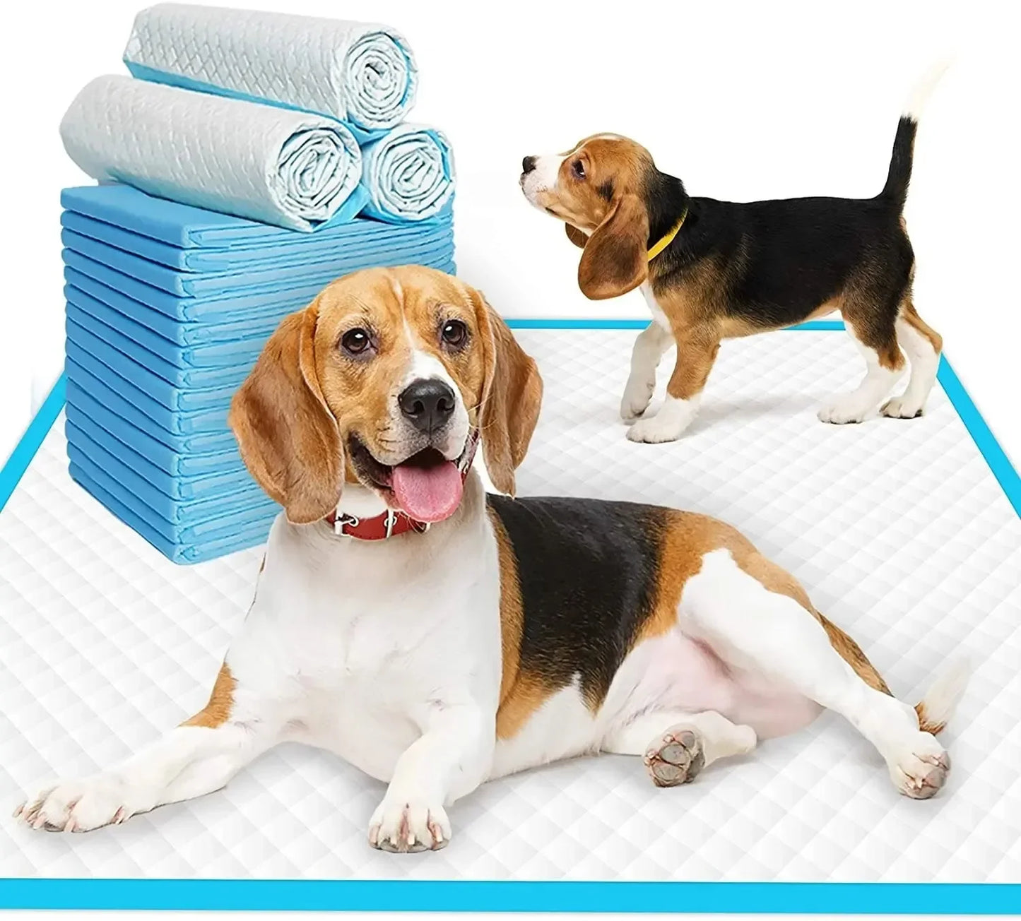 20/40/50/100pcs Dog Disposable Urine Pads, Dog Diapers High Absorbent Pet Cage Pads Puppy Potty Training Pads