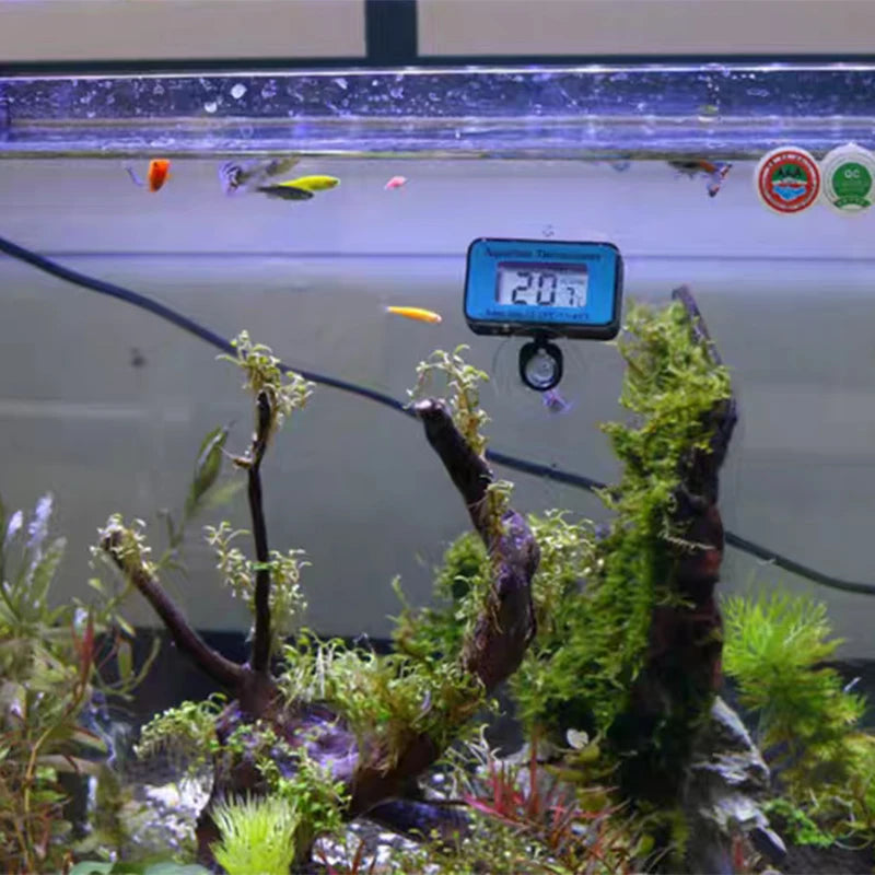 Aquarium Waterproof LCD Digital Fish Tank Thermometer Submersible Water Temperature Meter Temperature Control For Fish Tank