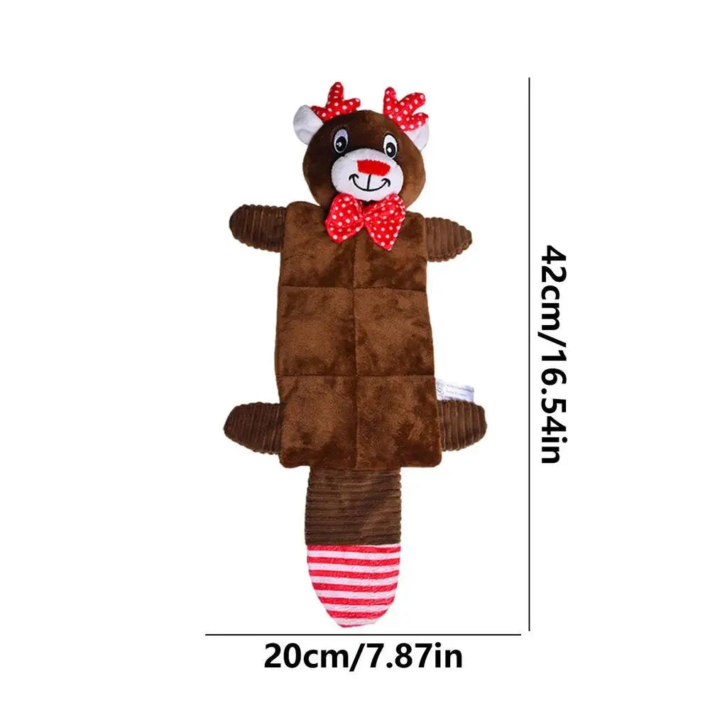 Stuffless Squeaky Dog Toys Interactive Plush Puppy Chew Toys With Squeakers Crinkle Interactive Toy No Stuffing With Squeakers