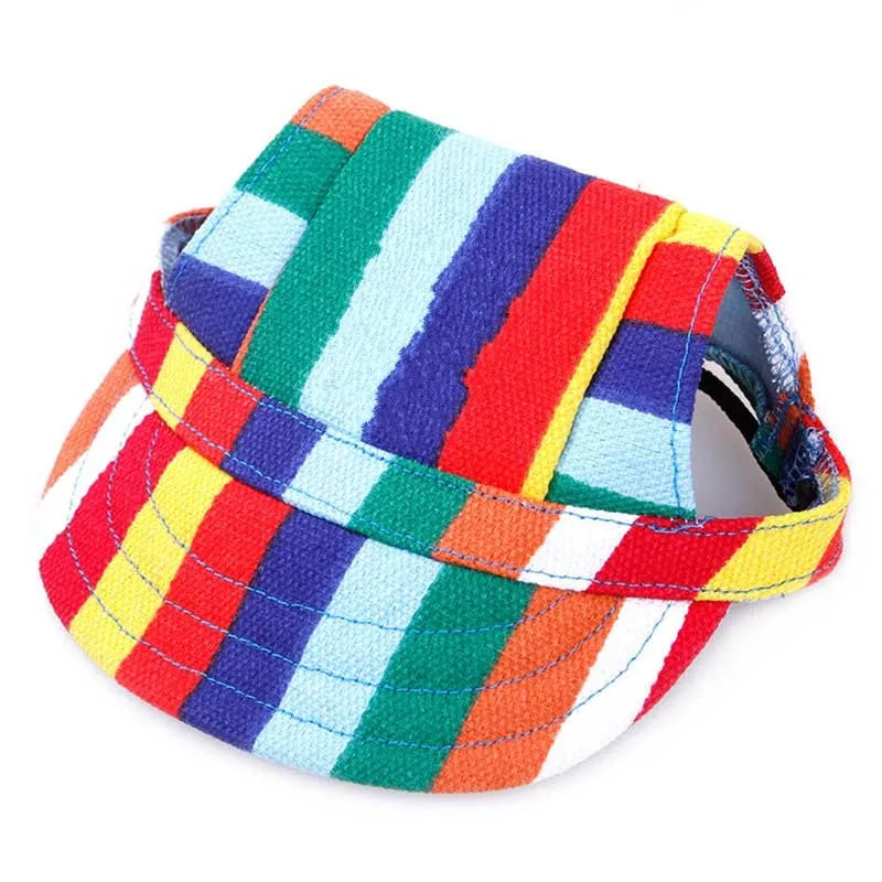 Adjustable Baseball Cap with Ear Holes for Large Medium and Small Dogs Summer Dog Cap Puppy Sun Hat Outdoor Hiking Pet Products