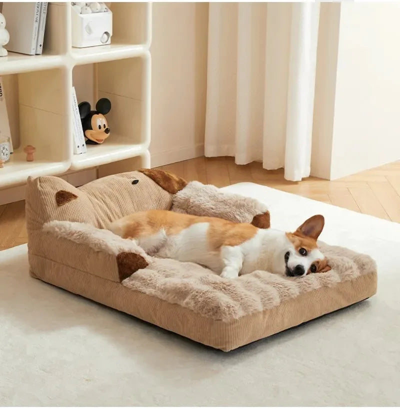 Dog Bed Large Dog Sofa Big Pet Beds Dogs Baskets Supplies Mat Small Breeds Fluffy Medium Cushion Kennel Puppy Accessories