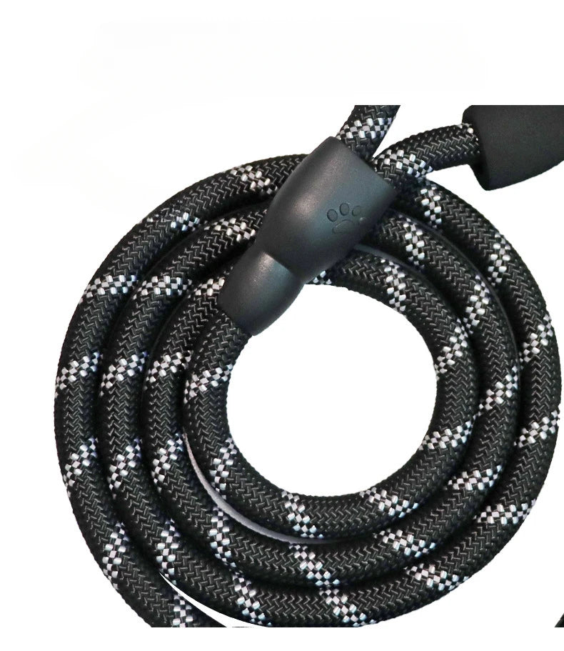 Pet Reflective Leash Nylon Round Leash Explosionproof Punch Leash Dog Walking Round Leash Without Strangulation
