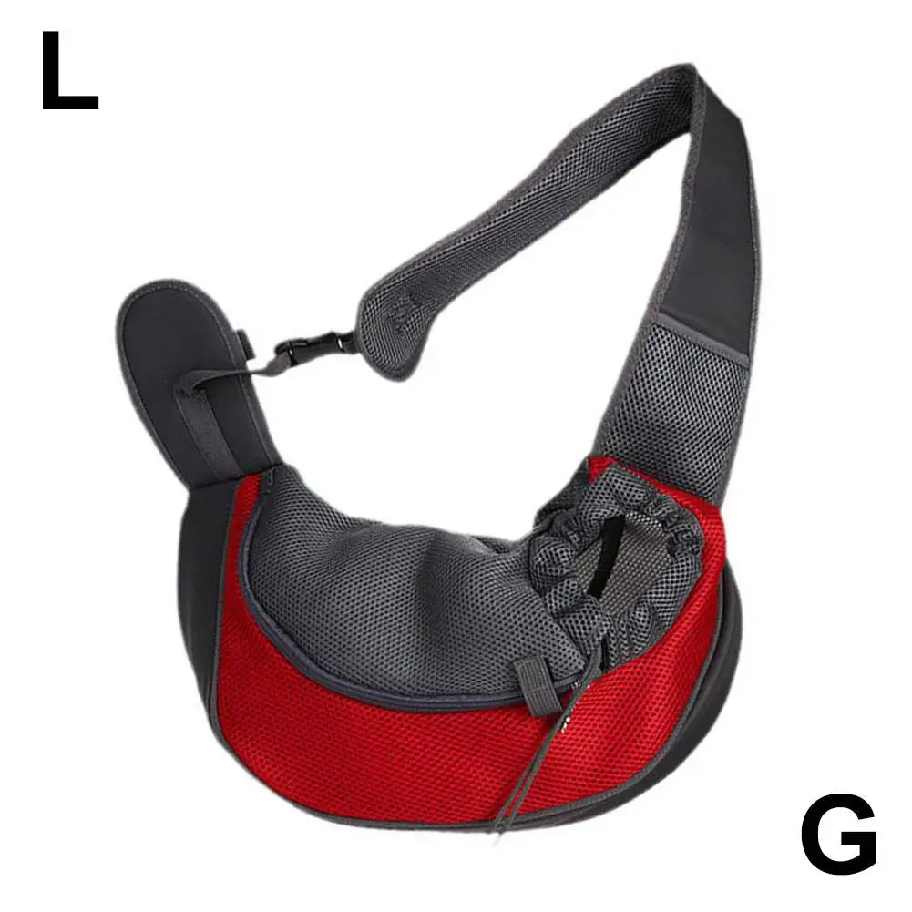 Large Space Pet Travel Shoulder Bag, Widened And Thickened Shoulder Strap Design Does Not Squeeze Breathable Mesh Pet Backpack
