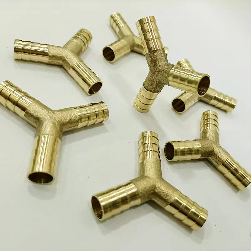 8MM Copper Air Splitter Valve Aquarium Fish Tank Air Pump Flow Splitter Distributor Pump Valve Tap LeverControl Switch Valve