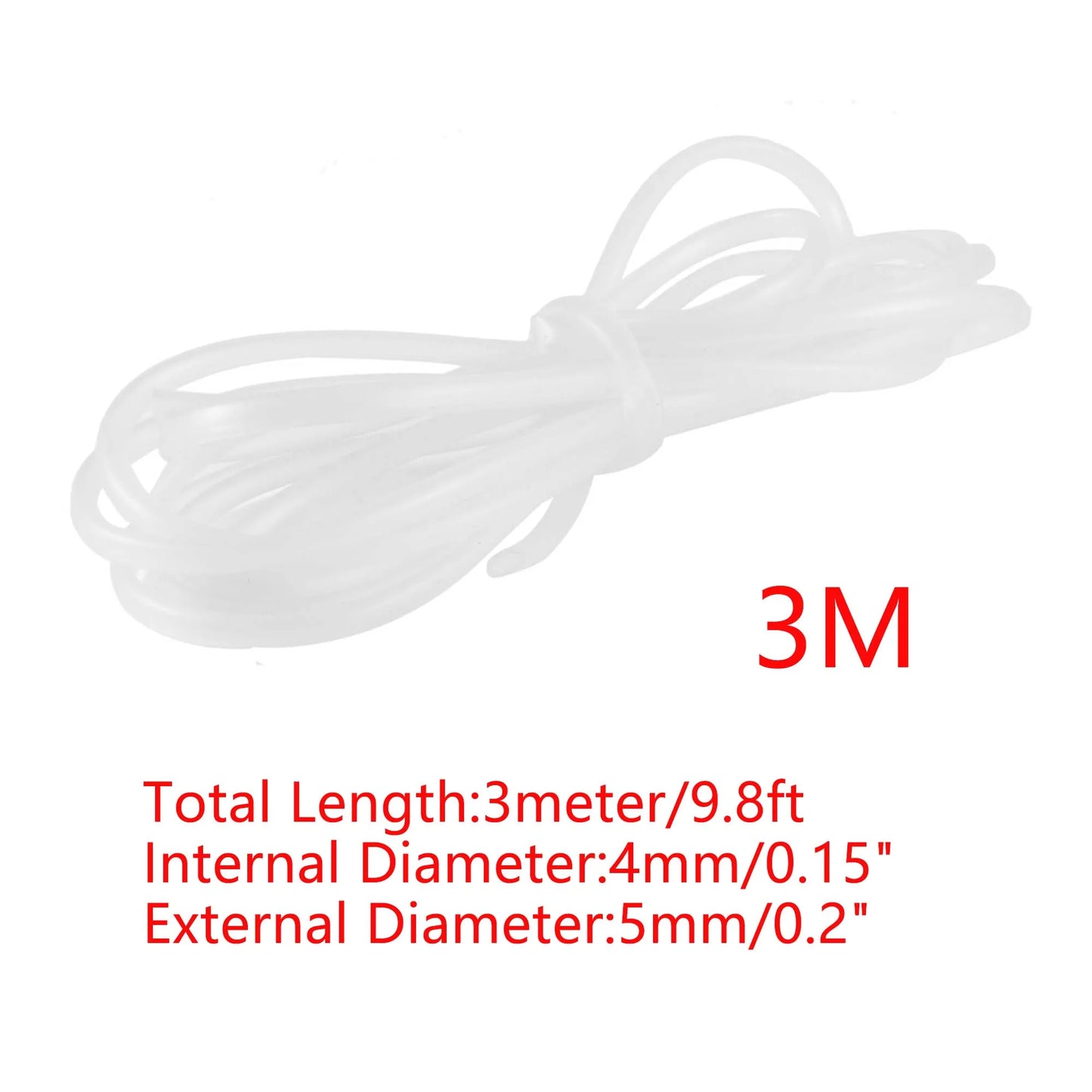 UXCELL Aquarium Silicone Tube Hose Connector ID 4mm Flexible Pipe Water Hose Connector Pump Parts Tools Fish Tank Accessories