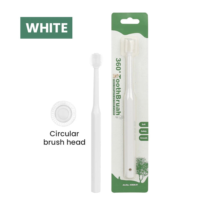 1pcs Pet Toothbrush, Cat Toothbrush, Dog Toothbrush, Cat 360 Degree Oral Cleaning, Small Head Dog Toothbrush, Pet Supplies
