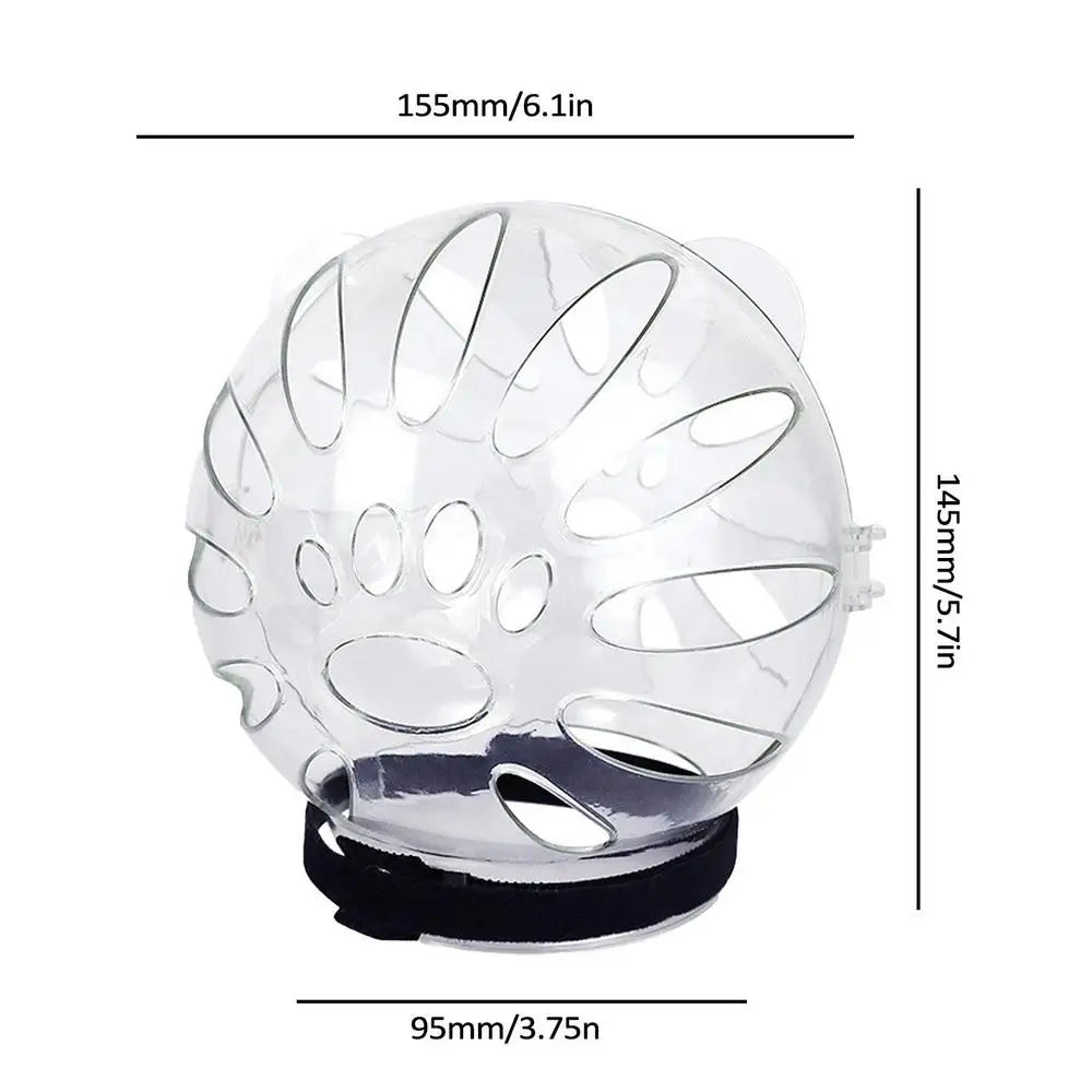 Transparent Cat Muzzle Anti Bite Transparent Cat Head Cover Breathable Clear Pet Accessories With Magical Sticker Cat Bubble Muz