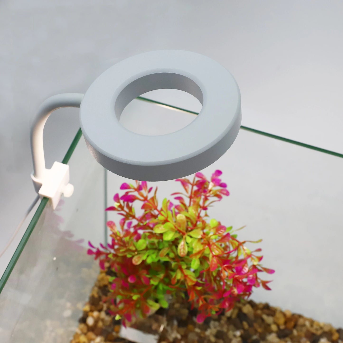 UXCELL Aquarium Light LED USB-plug Lamp with Timer 360° Rotate 3 Lighting Color Aquarium Plant Light for Fish Tank Clip-on