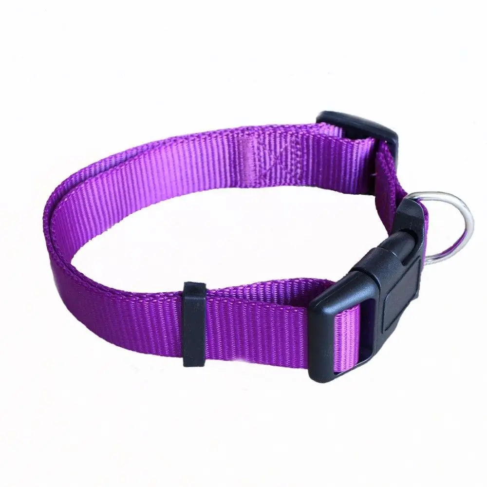Soft Nylon Dog Collar Classic Adjustable Strong Pet Dog Collar with Quick Release Buckle for Small Medium Large Dogs Pet Product