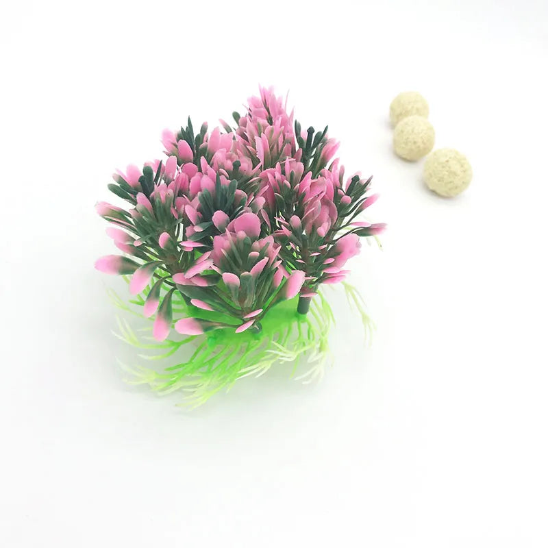 Artificial Wide Short Fish Tank Aquarium Plastic Plant Simulation Water Plants Grass For Fish Tank Aquarium Decoration Beautiful