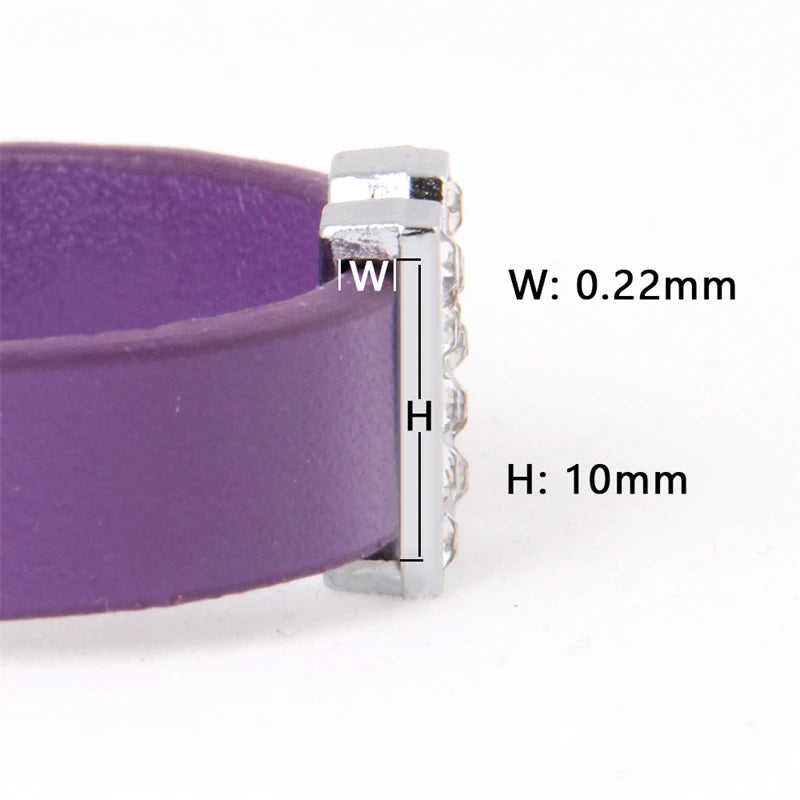 10mm Chrome Alloy Diamond Capital English Alphabet Jewelry Manual Diy Cat Claw Love Pet Collar Accessories