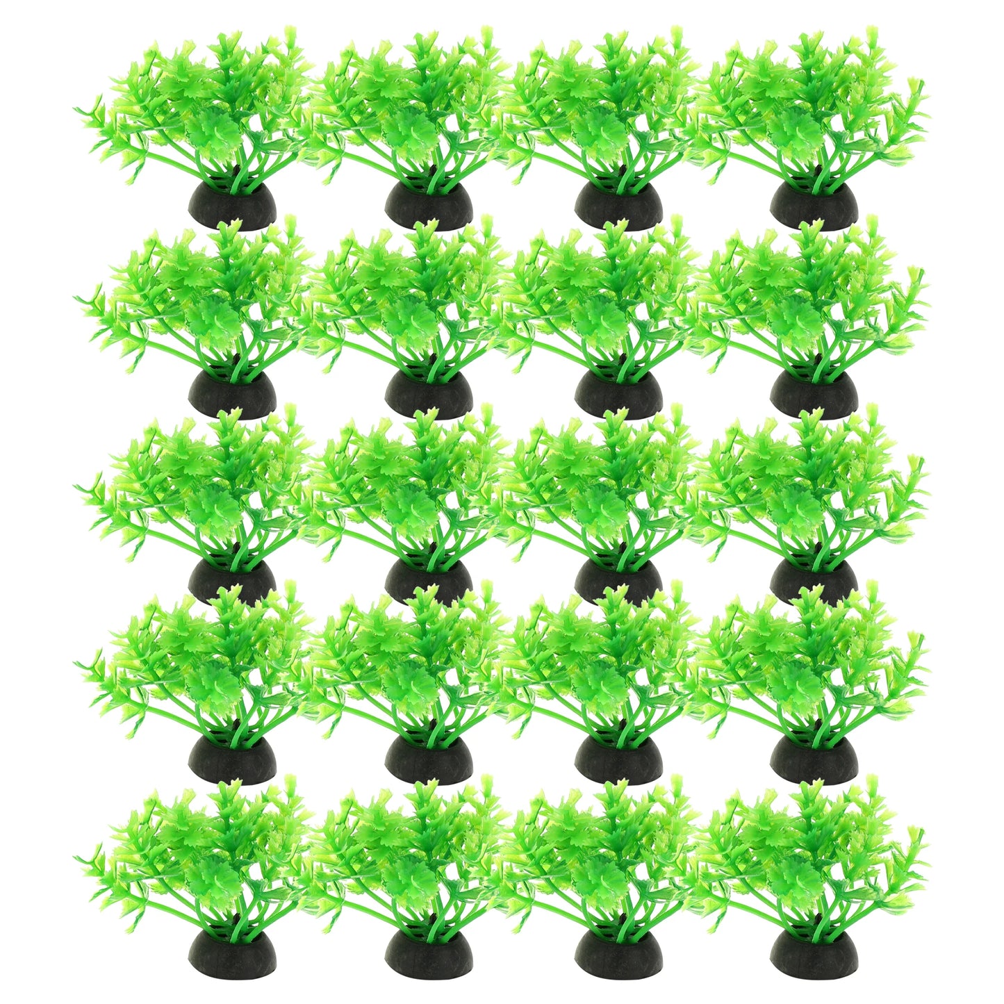 UXCELL 10/20 Pcs Aquarium Artificial Plastic Plants Water Weeds Ornament Fish Tank Plant Flower Grass Decoration Accessories