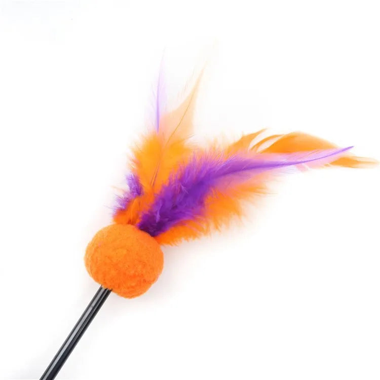 Cat Toy Cat Teaser Sticks Teasing A Cat Stick Cat Toy Pet Supplies Cat Interactive Fur Ball.