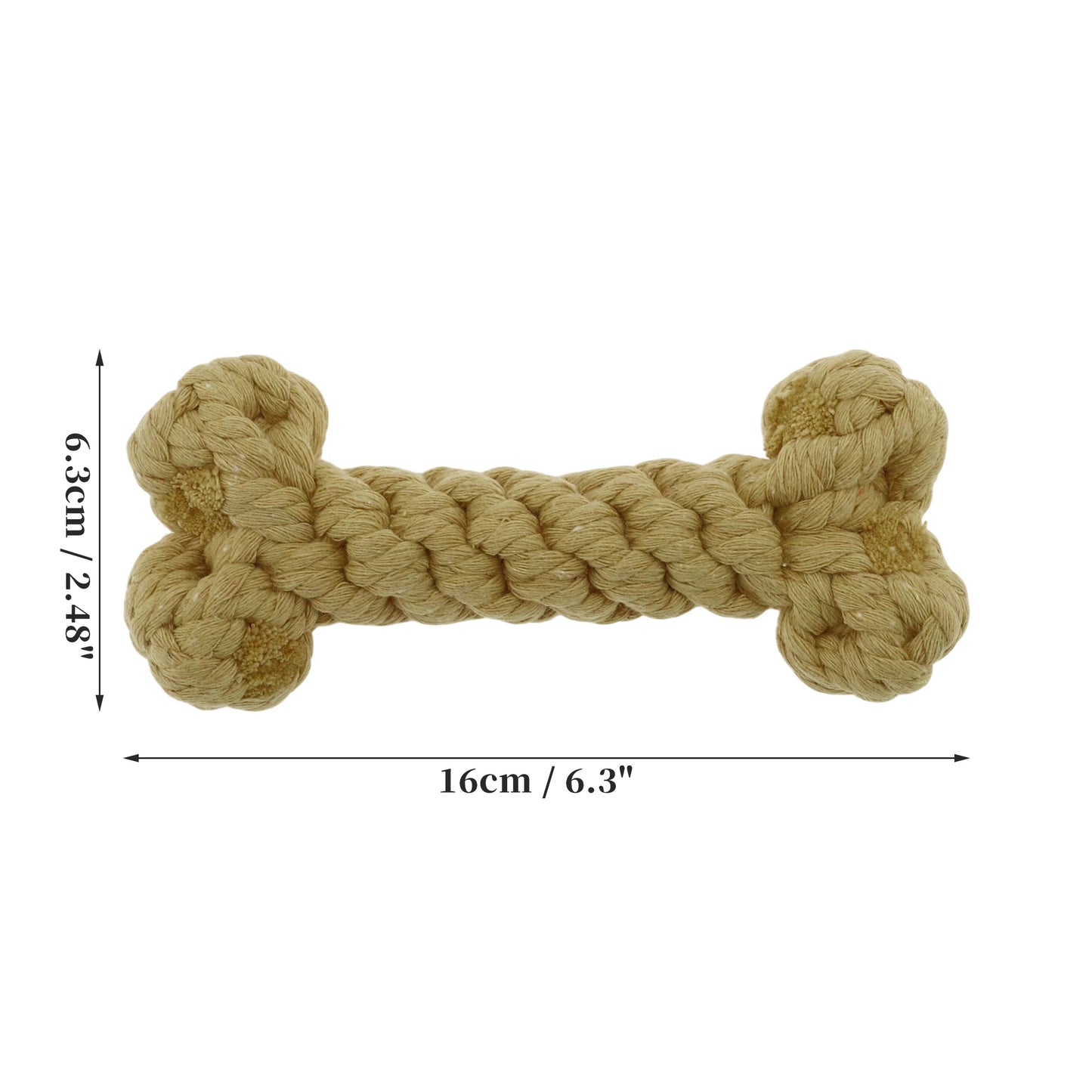 Uxcell Dogs Chew Toys Teeth Cleaning Cotton Rope Puppy Teethings Chewer Durable Braided Bite Resistant Chewing Doll Pet Supplies
