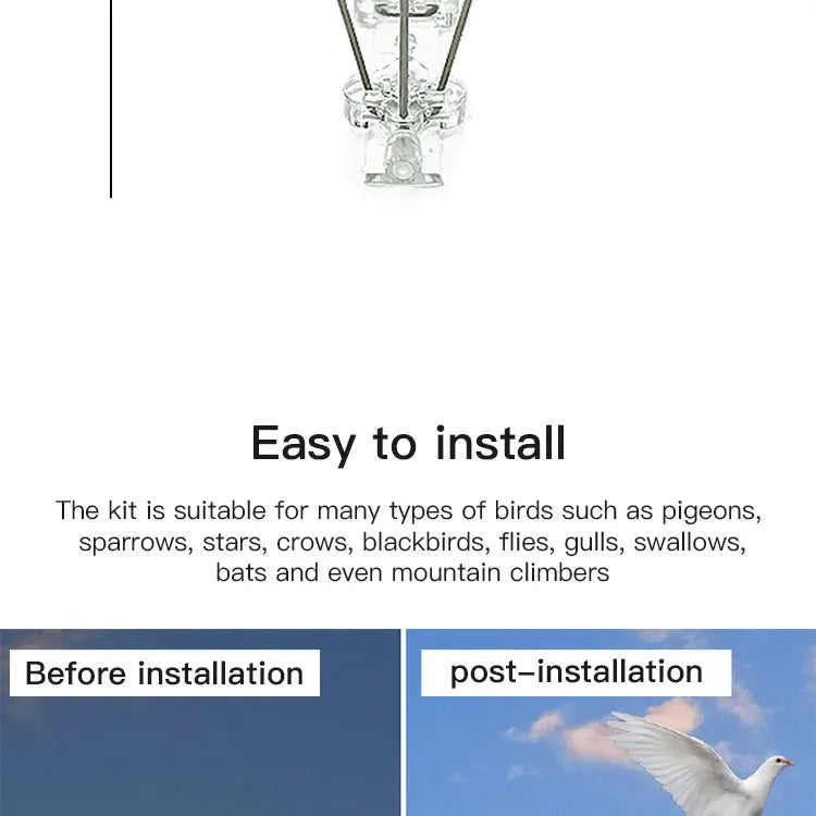 10pcs/box Gardening Bird Repellent, Stainless Steel for Home Balcony to Prevent Bird Repellent