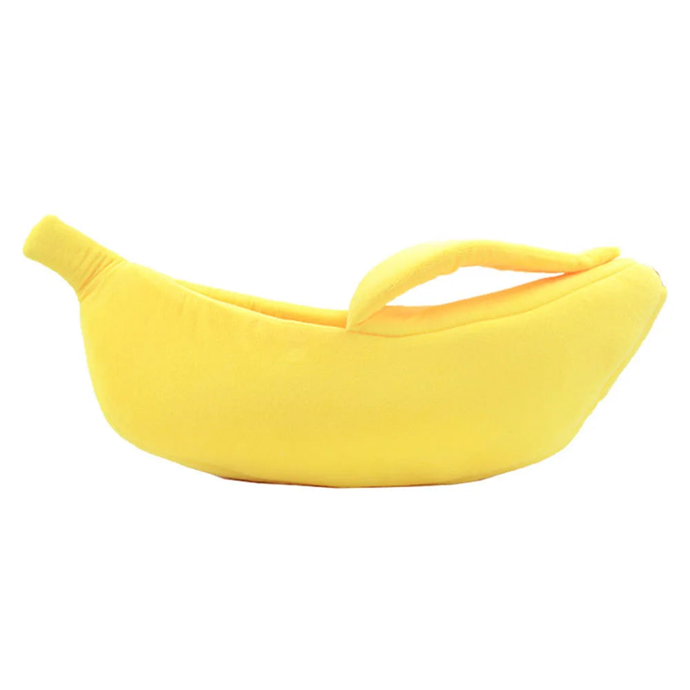 Puppy Dog Bed Cat Bed Pet Sofas Comfortable and Washable Cute Banana Shape Pug Doggy Kitten Sleeping Bed Nest for Small Animals