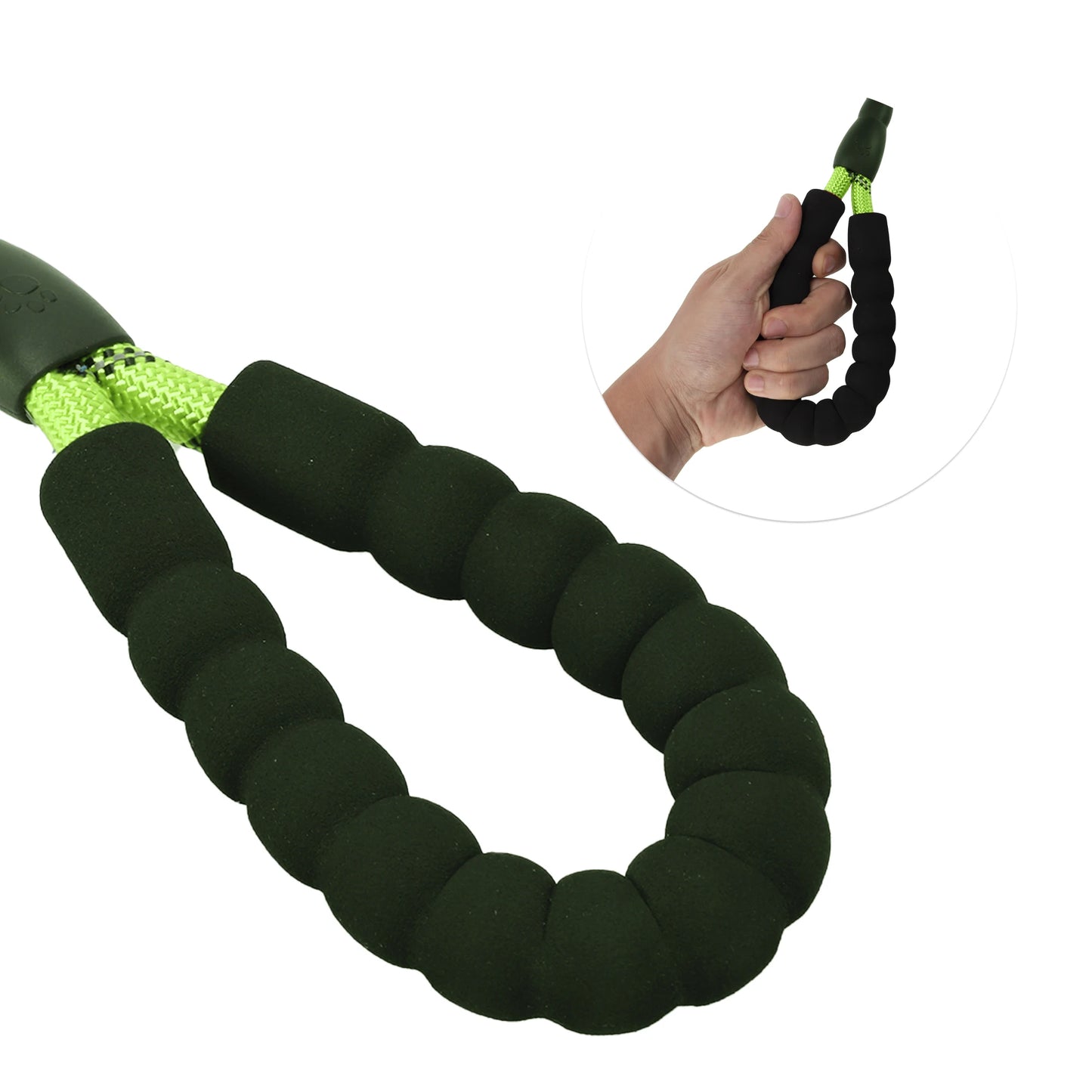 UXCELL Dog Leash Nylon Dog Leash Sponge Handle Reflective Rope for Small Medium Large Dogs Length 130cm 180cm Diameter 1.2cm