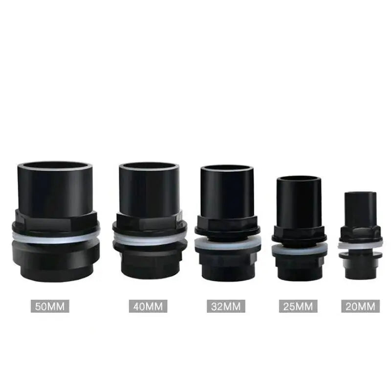 1Pcs 20-50mm Aquarium PVC Water Tube Connectors Thicken Fish Tank Pipe Drainage Connector Garden Drain Pipe Adapter Accessories