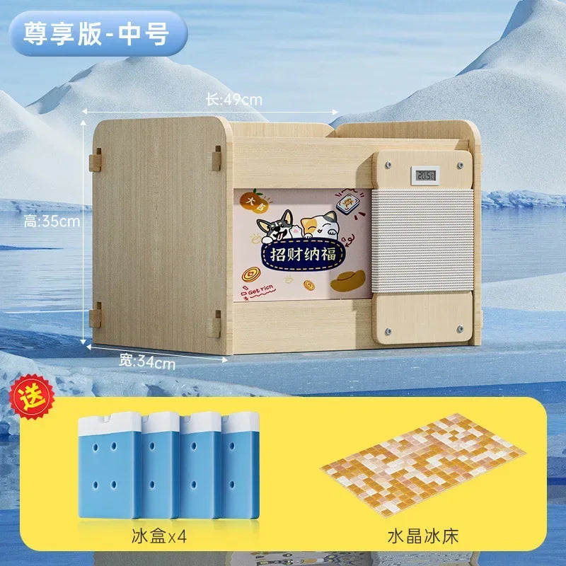 Dogs, Cats, Pets, Air-conditioned Houses, Summer Cooling Artifacts, Cat Nests, Kennels, Ice Nests, All-season Summer Igloos