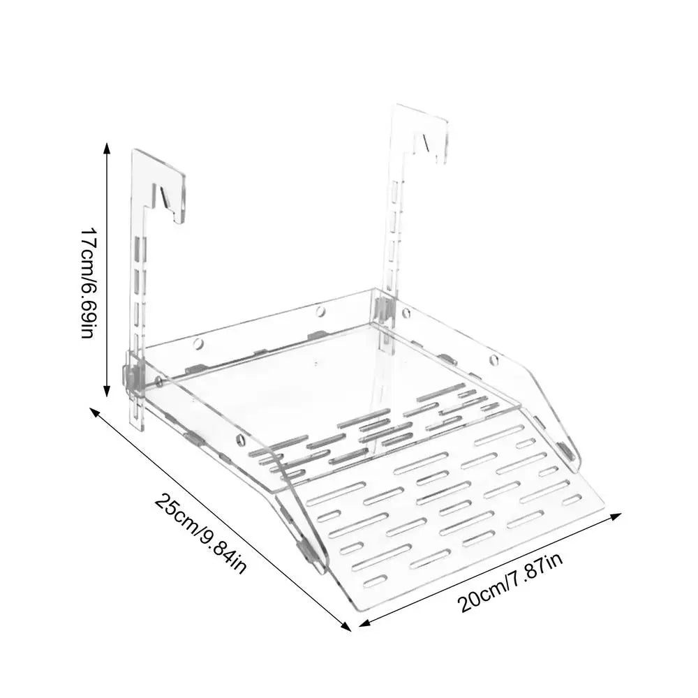 Turtle Basking Ramp Acrylic Transparent Climbing Ramp Aquarium Reptile Resting Terrace Turtle Tank Accessories For Lizards Frogs