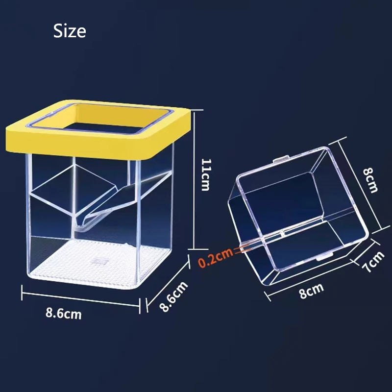 Acrylic Floating Fish Breeding Isolation Box Aquarium Breeder Feeder Fish Tank Hatching Incubator Aquarium Hatchery Accessory