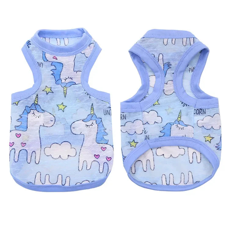 2023 New Classic Stripe Shirt Dog Clothes For Small Dogs Summer Chihuahua Tshirt Cute Puppy Vest Yorkshire Terrier Pet Clothes