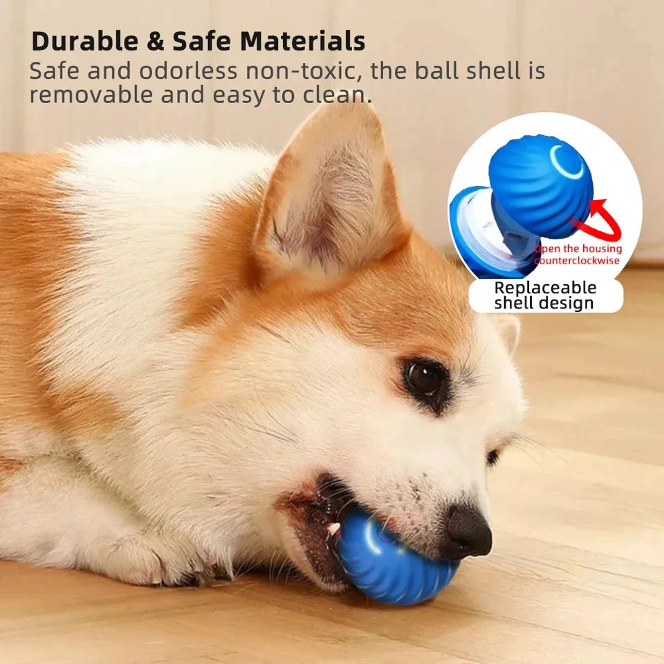 Intelligent dog toy ball automatic electronic interactive training pet toy sports ball rechargeable(including shell replacement)