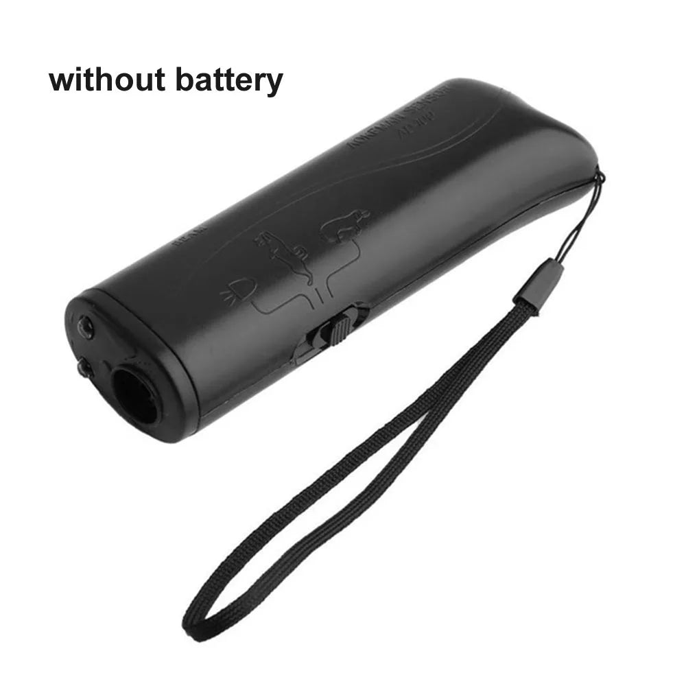 3 in 1 Dog Anti Barking Device Ultrasonic Dog Repeller Stop Bark Deterrents Pet Control Training Supplies with LED Flashlight
