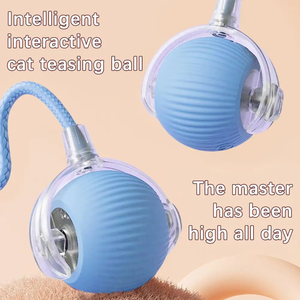 Smart Rolling Cat Toy Ball Relieve Kitten Boredom Automatic Shutoff Rechargeable Creative New Kitten Chasing Toy Electric Ball