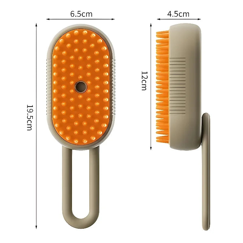 3 in 1 Pet Cat Dog Steamy Spray Cleaning Brush Electric Anti-splashing Hair Removal Massage Brush Pet Grooming Hair Removal Comb