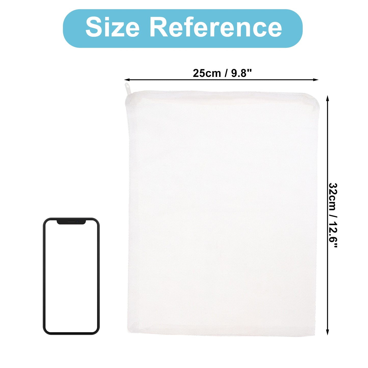 UXCELL Aquarium Filter Media Bags Fine Zipper Mesh Filter Bags Mesh Zipper Bags for Activated Carbon Resin Filters