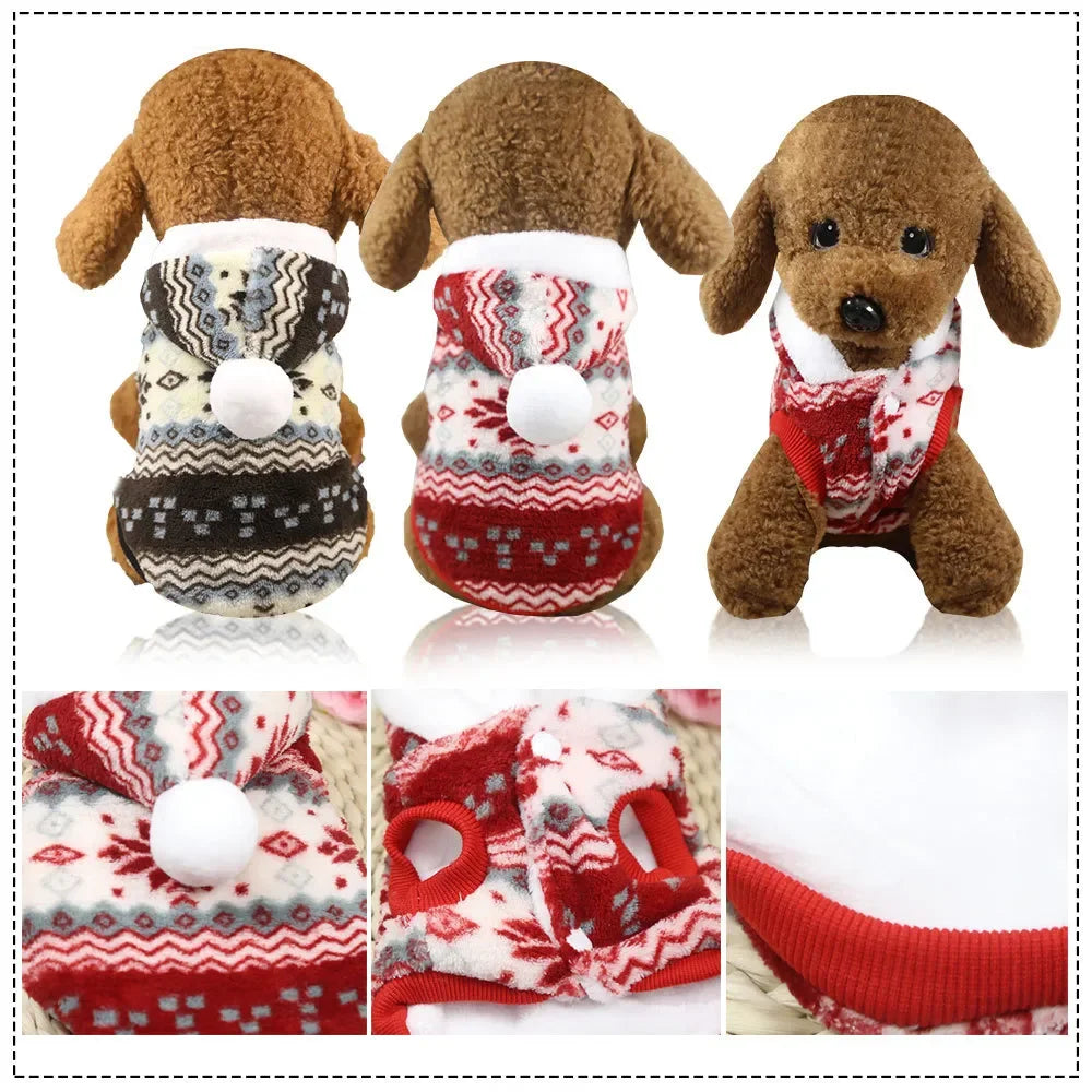 Christmas Pets Dressing Up Santa Funny Pet Clothes For Small Medium Large Dogs Winter Warm Dog Clothes Chihuahua Pug Yorkshire