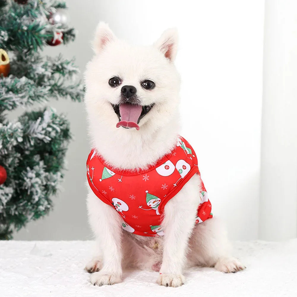 Christmas Dog Clothes Hoodie Pet Dog Sweater Flannel Antlers Scarf Winter Warm Small Dog Outfit Cat Hooded Clothing Costume Coat