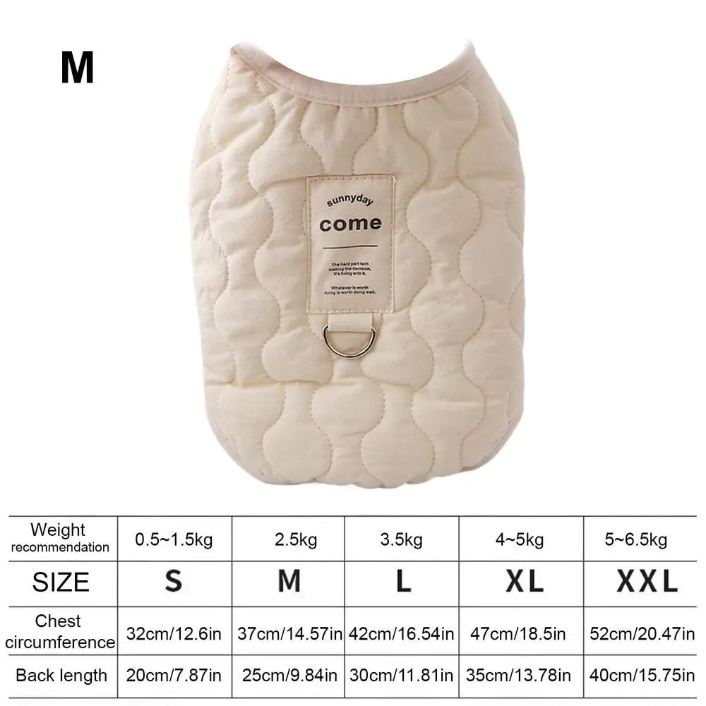 Small Dog Winter Jacket Winter Warm Dog Coat Jacket Warm and thickened pet clothes Small Dog Vest Pet Supplies for Small Dog Cat