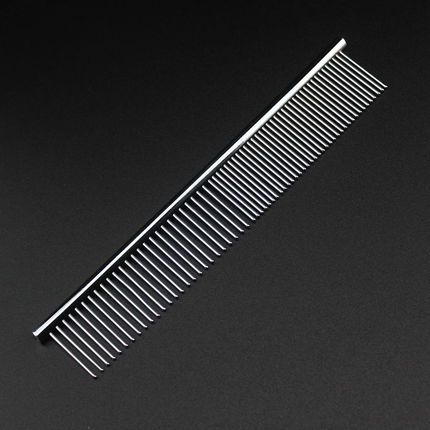 Stainless Steel Pet Grooming Comb Dog Comb Steel Comb Silver Cat Hair Removal Comb Double-sided Comb Pet Supplies Wholesale