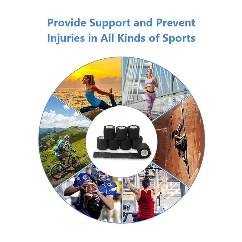 6pcs Self-Adhering Bandage Fixing Bandage Animal Bandage Hand Tearing Waterproof Elastic Bandage for Pets 5 cm X 4.5 M