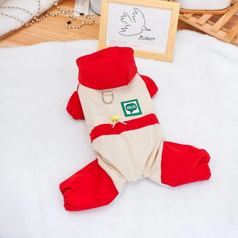 Dog Waterproof Jacket Luxury Dog Clothes Autumn Winter Pet Coat Cat Costume Dog Clothing Chihauhua French Bulldog Warm Clothes