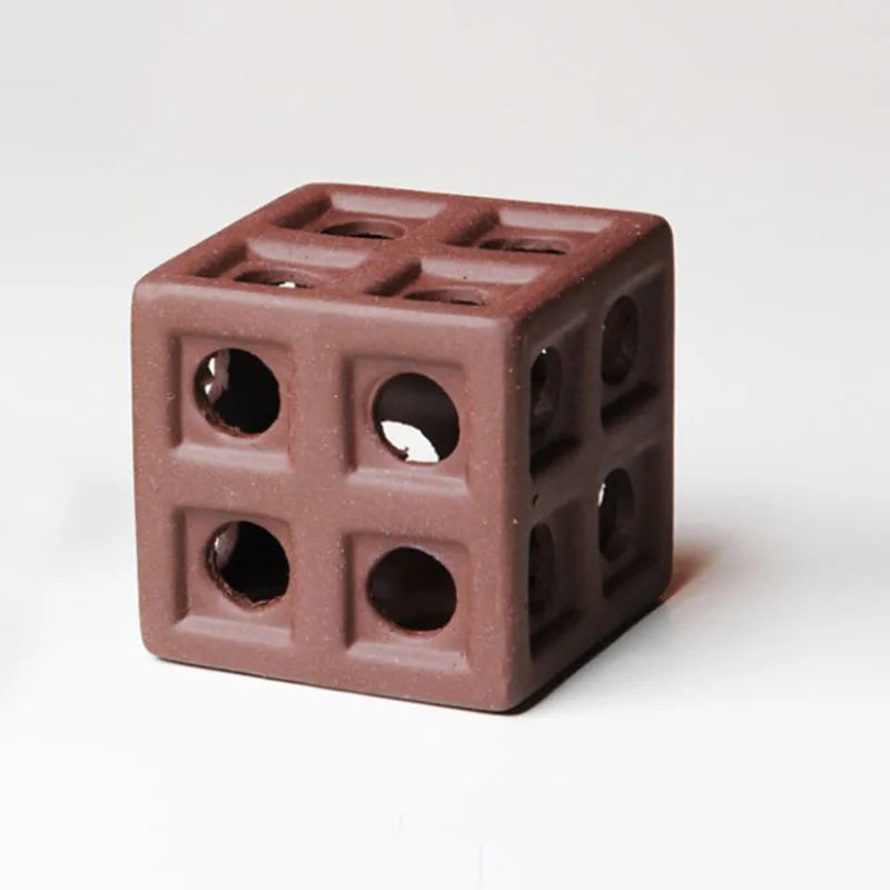 1pcs Ceramic House For Aquarium Fish Shrimps Spawn Shelter Breed House Pottery Scorpion House Canister Simulation Stone Ornament